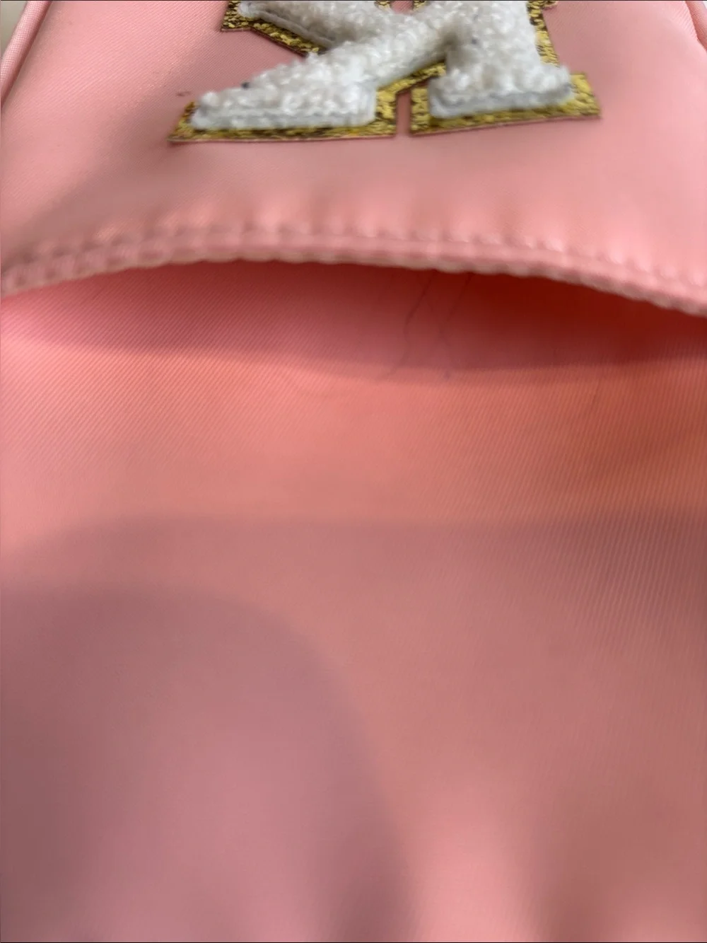 Preppy Pink Nylon Initial 